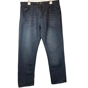 Beverly Hills Polo Club Men's Jeans Size 36x30 Dark Blue Straight Leg, Stretchy